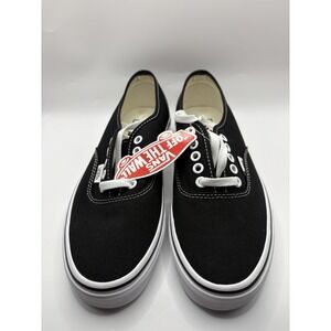 Vans Authentic Black Skate Shoe - VN000EE3BLK - Unisex Men's Sz 6.5 Women's Sz 8
